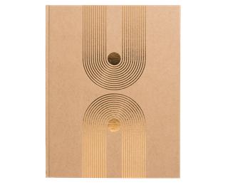 Livre d'or 100 pages tranche or Graphik - Kraft