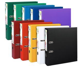 Ordner Prem'Touch, innen und außen aus PP, Rückenbreite 80mm, 32x30cm für DIN A4 Maxi - Farben sortiert
