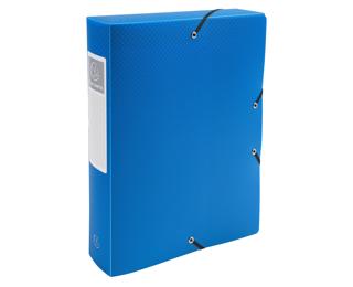 Boite de Classement Exabox Dos 60mm polypropylène 7/10e OPAK - A4 - Bleu clair