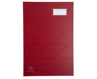 Exacompta Signature Book - Holds A4 Documents - 20 Compartments - Expandable Spine - 300gsm - Red