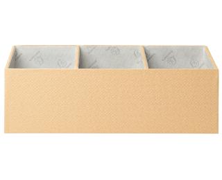 OfficeByMe 4 Compartment Desk Organizer - Beige