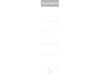 EXACOMPTA ADHESIVE SPINE LABELS FOR LEVER ARCH FILES, 50MM SPINE - White