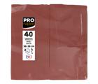 Paquet de 40 serviettes micro gaufrées ouate 2 plis - pliées 1/8