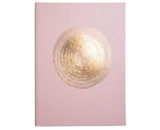 Livre d'or 100 pages tranche or Ellipse - Rose