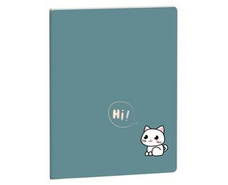 Notebook Cute Friends ligné Chat 15 x 21 cm - Visuel