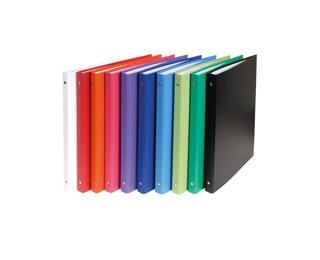 Exacompta PP covered Ring Binder, A4, 4 rings, 20mm spine - Assorted colours