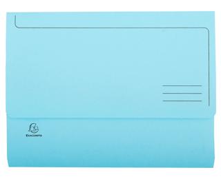 Pack of 50 document wallets SUPER 210 -24.5 x 32.5 - Light blue