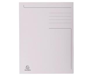 FOREVER® bedrukte map met 3 kleppen - 280gm2 - 24x32 cm voor A4 - Grijs