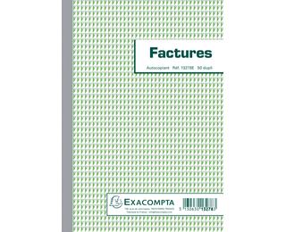 Manifold Factures 21x14,8cm 50 feuillets dupli autocopiants