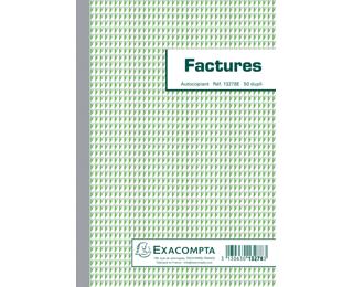 Manifold Factures 21x14,8cm 50 feuillets dupli autocopiants
