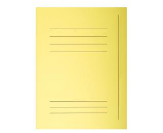 Pack of 50 printed 3 flap folders SUPER 210 - 24x32cm - Canary