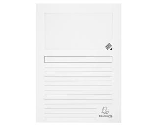 Paquet de 25 chemises à fenêtre Forever 130g/m2 - coloris pastel assortis - 22x31cm - Couleurs assorties