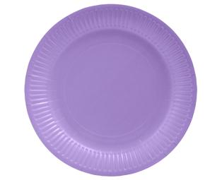20 Assiettes en carton rondes, 23 cm