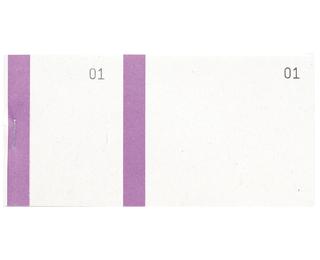 Bloc vendeur à bande couleur 100 feuillets double numérotage - Format 6,6x13,5 cm 