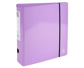 Classeur à levier Aquarel Prem'Touch - Dos arrondi 80mm - A4 - Couleurs assorties - Mauve