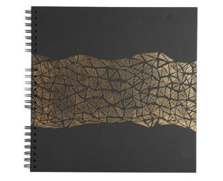 Spiralfotoalbum ARAMY 32x32 cm, 60 Seiten schwarz 