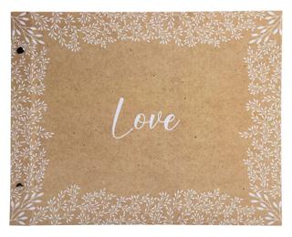 Album photos à vis 40 pages blanches - Format 37x29cm - KRAFT 