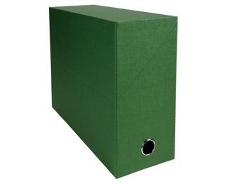 Scatola per progetti dorso 120mm cartoncino tellato - 25,5x34cm - Verde
