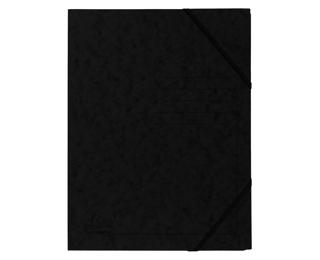 Chemise à élastique sans rabats carte lustrée 355gm2 - A4 - Noir