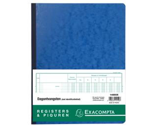 Piqûre Recettes journalières avec feuille d'identification - texte NL - 80 pages