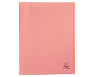 Protège-documents en polypropylène semi rigide Chromaline Pastel 60 vues - A4 - Corail