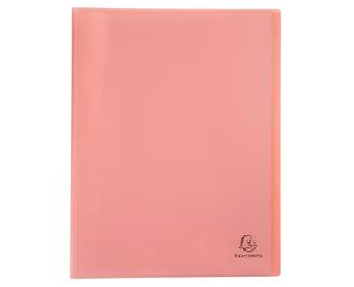 Protège-documents en polypropylène semi rigide Chromaline Pastel 60 vues - A4 - Corail