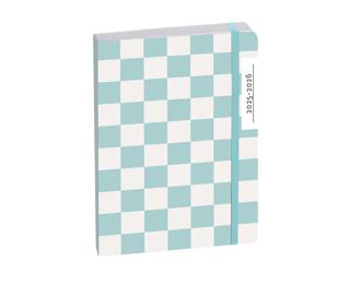 Agenda Forum Damier 12 x 17 cm Journalier Août 2025 à Juillet 2026 