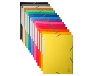 Folder 3 Flap Elastic A4 Max Cap Ast - Assorted colours