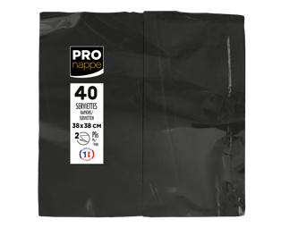 Paquet de 40 serviettes micro gaufrées ouate 2 plis - pliées 1/8