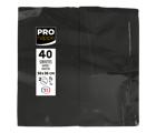 Pack of 40 Micro-Embossed 1/8 Wadded Napkings, 38x38cm.