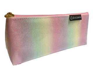 Driehoekige pennenetui Candy glitter 