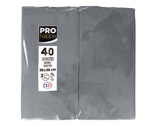 Paquet de 40 serviettes micro gaufrées ouate 2 plis - pliées 1/8
