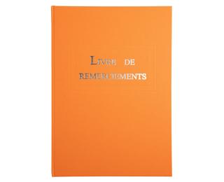 Livre de remerciement 96 pages 297x210 - Orange