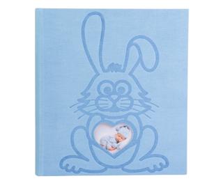 Album photo livre 60 pages blanches lapin Teddy - Bleu