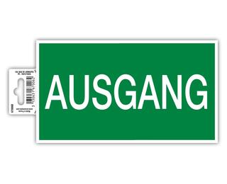 Hinweisschild selbstklebend, Ausgang, 20 cm
