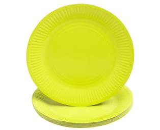 20 Plates, round cardboard Ø 23 cm Kraft