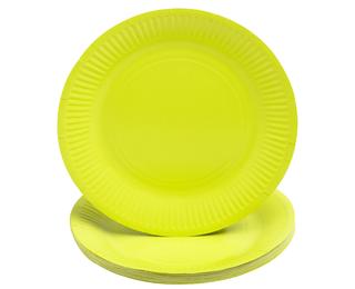 20 Assiettes en carton rondes, 23 cm 
