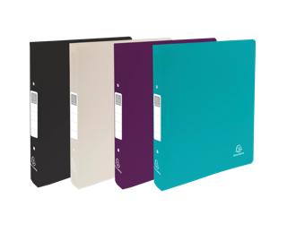 Classeur 2 anneaux 30mm PP recyclé Titane - Couleurs assorties