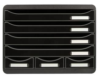 STORE-BOX MINI 7 drawers ECOBlack glossy - Glossy black