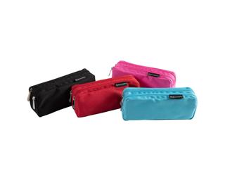 Rectangular pencil case with 2 compartments COLOR - Assorted colours