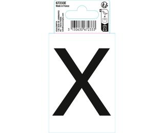 Autocollant PVC adhésif antidérapant lettre X - Noir