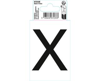 Autocollant PVC adhésif antidérapant lettre X - Noir