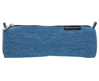 Schlampermäppchen mittelrund, Denim 500, 21x6x7,5 cm, 3 Farben sortiert - Farben sortiert