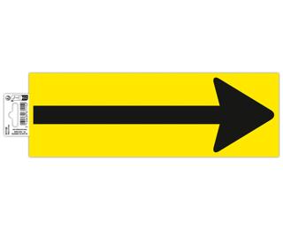 Non-slip adhesive PVC floor tape Arrow 30x10 cm - Yellow