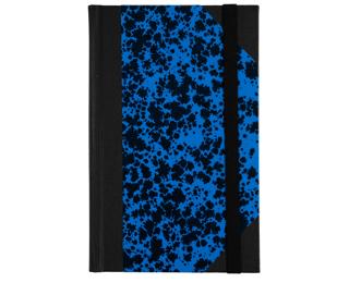 Carnet Marbre 170x110, 192 pages lignées - Bleu