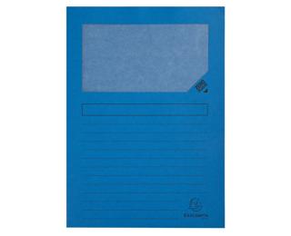Paquete de 100 Subcarpetas con ventana Forever® 130 g/m2 - Azul vivo
