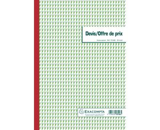 Doorschrijfpapier prijsofferte 29,7x21cm 50 bladen triple zelfkopiërend