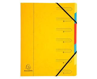 Clasificadores grapados en el lomo Con gomas, grapados - Tamaño: 24,5x32 cm para: A4 - Amarillo