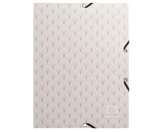Chemise à élastiques 3 rabats carte lustrée 400g/m2 Néo Déco 