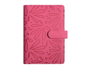 Organiseur Exatime 17 light Floralie 14 x 19 cm Semainier Septembre 2026 à Décembre 2027 - 16 mois - Fuchsia